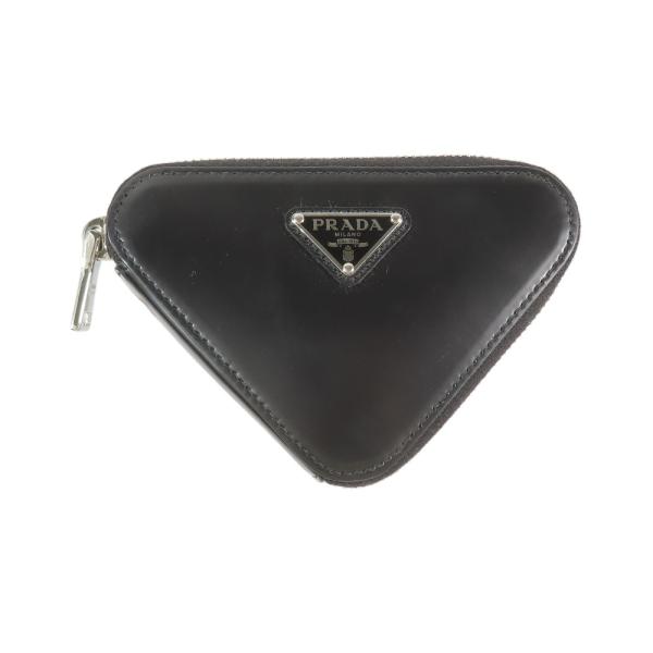 新品同様 PRADA プラダ トライアングルロゴプレート ショルダーミニバッグ チェーン ポーチ コ...