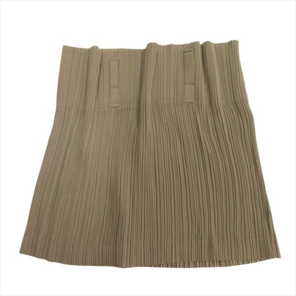 新品同様 ISSEY MIYAKE イッセイミヤケ 95aw プリーツ加工 ミニ スカート スクエア...