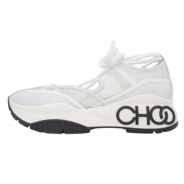 新品同様 JIMMY CHOO ジミーチュウ MICHIGAN ミシガン レースアップ メッシュ ス...
