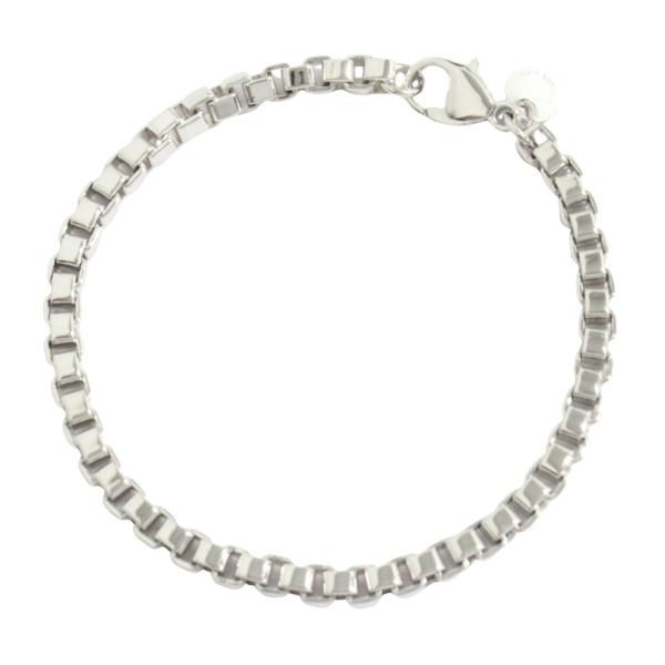新品同様 TIFFANY&amp;Co. ティファニー 新品仕上げ済 ベネチアン リンク ブレスレット エク...