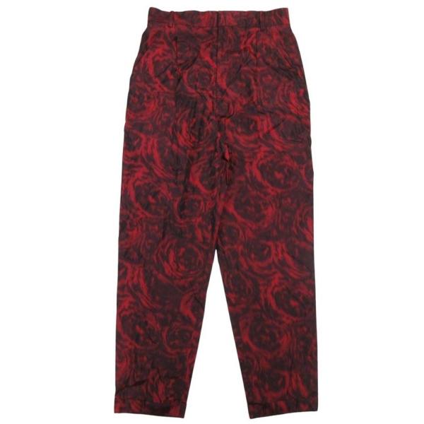 未使用 Christian Dior クリスチャンディオール 21aw 総柄 シルク トラウザー タ...