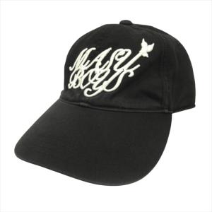 未使用 25ss MASU エムエーエスユー マス ボーイズ MASU BOYS キャップ 帽子 6パネル ロゴ 天使 刺繍 黒 ブラック メンズ 古着 中古