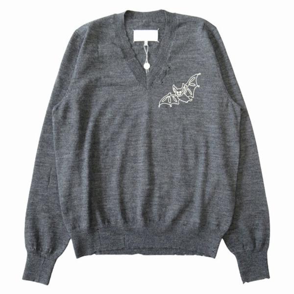未使用 Maison Margiela メゾンマルジェラ 23AW ダメージ加工 ウール ニット セ...