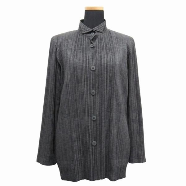 美品 PLEATS PLEASE プリーツプリーズ 09AW プリーツ加工 シャツ ブラウス カット...