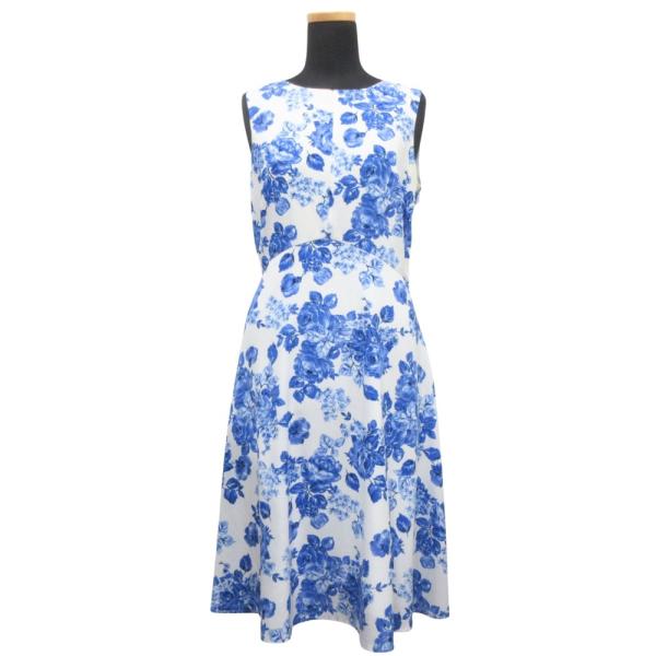 Brooks Brothers ブルックスブラザーズ ノースリーブ フレア ワンピース ドレス 花柄...
