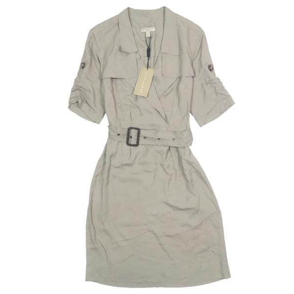 未使用 BURBERRY BRIT バーバリー ブリット トレンチ カシュクール 膝丈 ワンピース ...