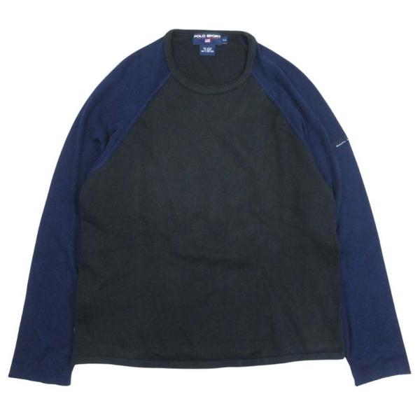 美品 POLO SPORTS ポロスポーツ ラグランスリーブ ニット カットソー トップス 長袖 ク...