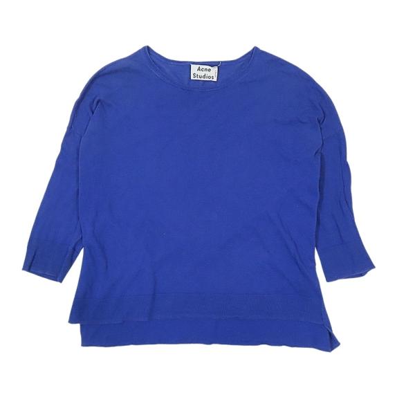 ACNE STUDIOS アクネストゥディオズ 長袖 クルーネック 五分 ニット プルオーバー トッ...
