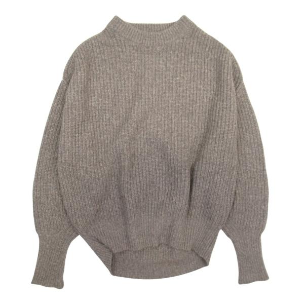 新品同様 HYKE ハイク 20aw RIBBED WOOL SWEATER ウールカシミヤ ニット...