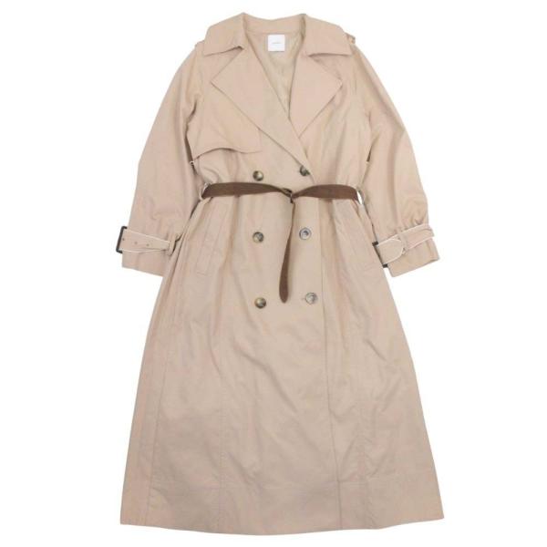 美品 AMERI アメリ 19ss BACK PLEATS TRENCH バックプリーツ トレンチコ...