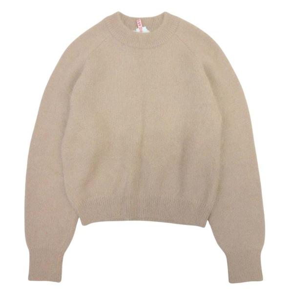 美品 CLANE クラネ ANGORA COMPACT KNIT TOPS コットンアンゴラニット ...