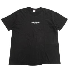 良品 Supreme シュプリーム 22ss Classic Logo Tee クラシック ロゴ Tシャツ カットソー プリント XL 黒 ブラック メンズ 古着 中古