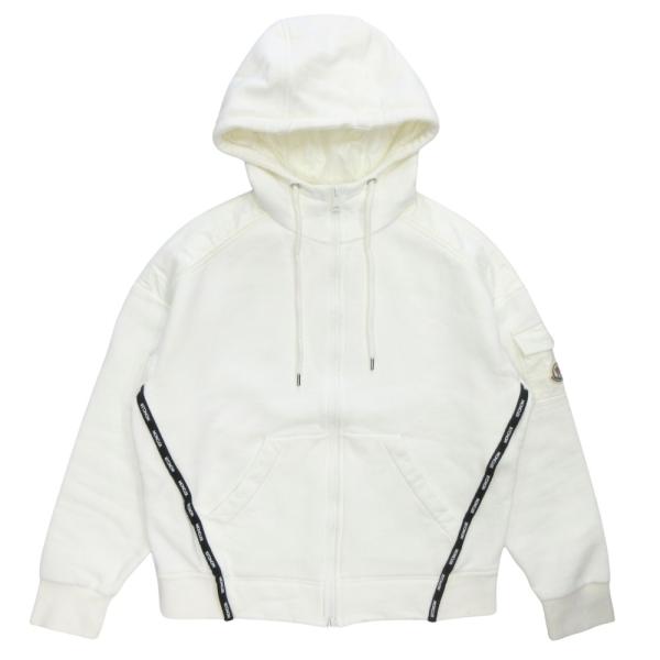 良品 MONCLER モンクレール 22aw フード ジップアップ パーカー ジャケット ロゴ ライ...