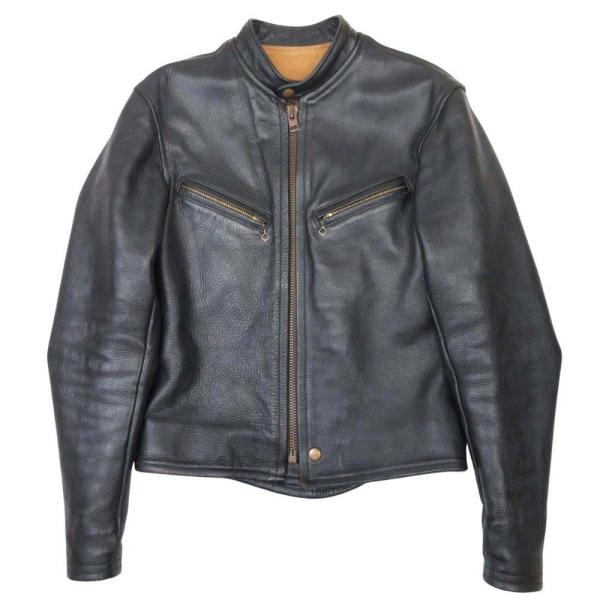 良品 FOUR SPEED フォースピード  RIDERS JACKET 逆ハの字ジップ シングルラ...