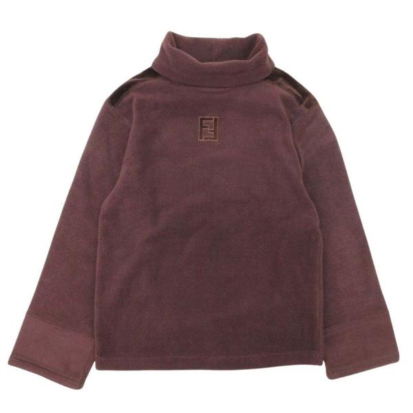 美品 FENDI フェンディ ヴィンテージ FFロゴ タートルネック フリース プルオーバー トップ...