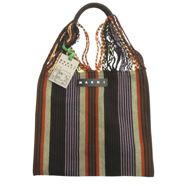 美品 MARNI マルニ HAMMOCK BAG ハンモック バッグ 鞄 ハンド トート ニット ス...