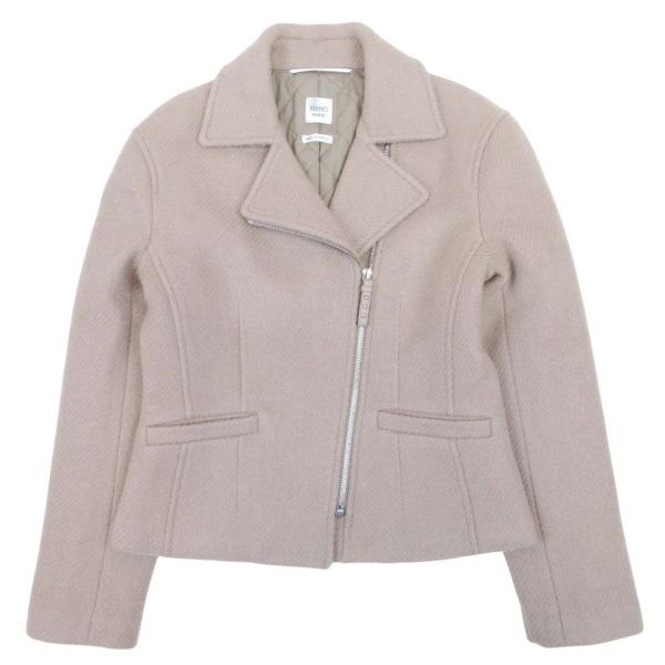 未使用 HERMES エルメス 23aw カシミヤ100％ ダブルライダース ジャケット ブルゾン ...