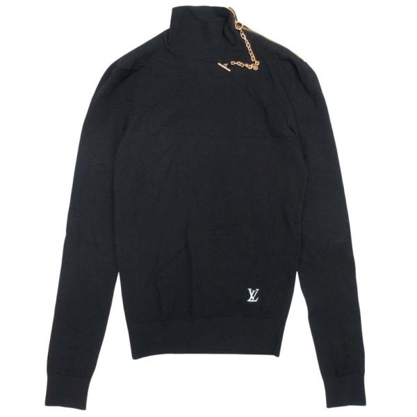 良品 LOUIS VUITTON ルイヴィトン 22aw LVロゴ チェーン ハイネック ハイゲージ...