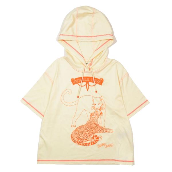 未使用 HERMES エルメス JUNGLE LOVE ジャングルラブ 半袖 パーカー カットソー ...