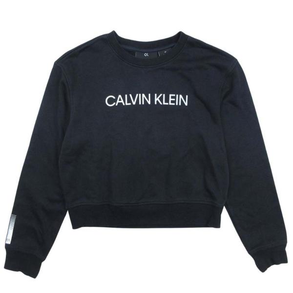 美品 Calvin klein PERFORMANCE カルバンクライン クロップド スウェット ロ...