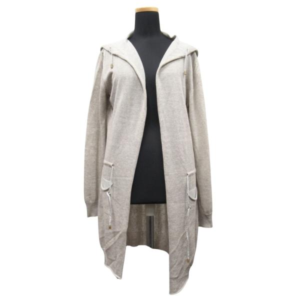 美品 FABIANA FILIPPI ファビアナ フィリッピ コットン リネン ニット パーカー ジ...
