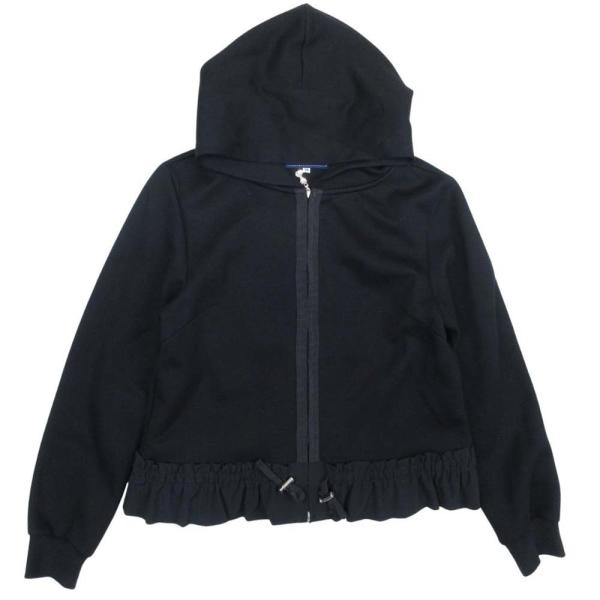 美品 M'S GRACY エムズグレイシー ダンボールニット パーカー フリル ジップアップ フーデ...