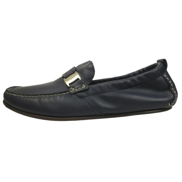 美品 Salvatore Ferragamo サルヴァトーレフェラガモ ヴァラリボン ドライビング ...