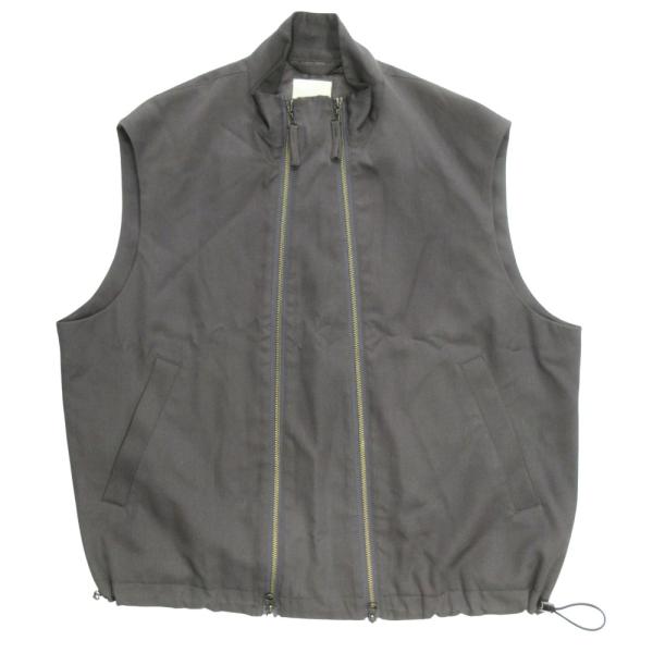 美品 UJOH ウジョー DOUBLE ZIP-UP VEST 22SS ダブルジップアップ ベスト...