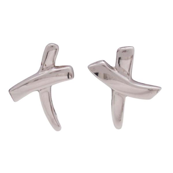 新品同様 TIFFANY&amp;Co. ティファニー キス クロス グラフィティ X イヤリング アクセサ...