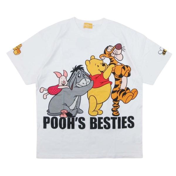 新品同様 Disney 東京ディズニーリゾート くまのプーさん Tシャツ 半袖 クルーネック トップ...