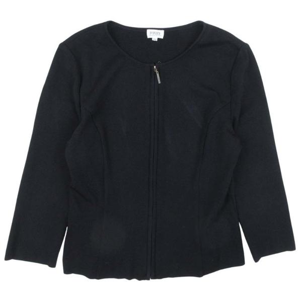 良品 FOXEY BOUTIQUE フォクシー ブティック ジップアップ 七分袖 カーディガン ニッ...