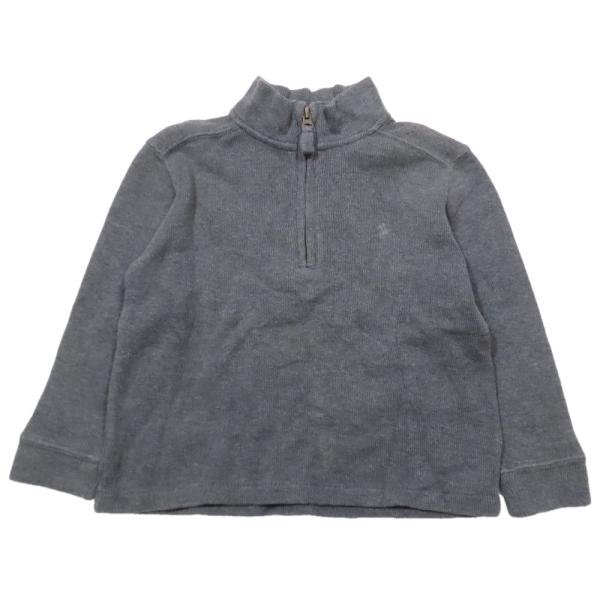 良品 Polo by Ralph Lauren ポロバイラルフローレン 子供服 ハーフジップ リブニ...