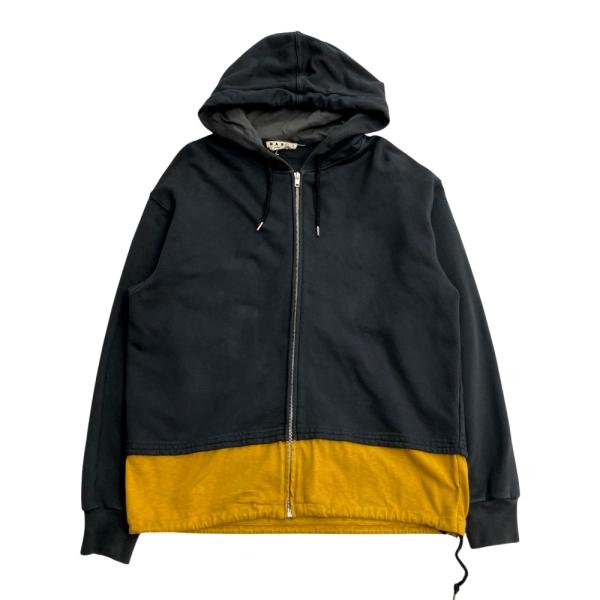 MARNI マルニ 19ss バックロゴ ジップアップ パーカー フーディ スウェット 44 グレー...