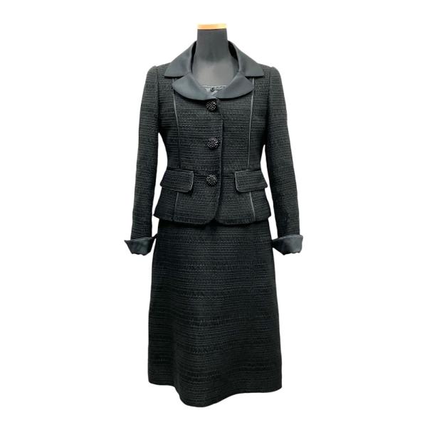 新品同様 courreges クレージュ セレモニースーツ セットアップ ツイード ワンピース ドレ...