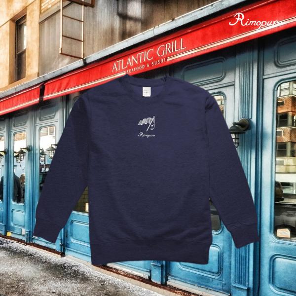 トレーナー・スウェット男女兼用 メンズ/レディースOK  Rimopuro 旗ワンポイントデザイン ...