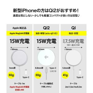 Qi2 ワイヤレス充電器 新規格 Qi2 iP...の詳細画像5
