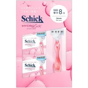 カミソリ 女性用 剃刀 シック Schick ハイドロシルク ホルダー（ホルダーに装着済み刃+替刃8...