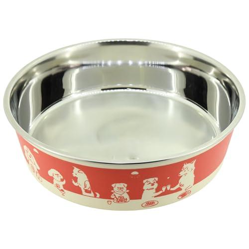 ドギーマン ステンレスの食器 ごはんにゃわん 犬用 Ｓ ビストロ（犬用食器）