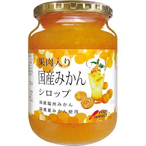 フードインパクト 果肉入り国産みかんシロップ 940g