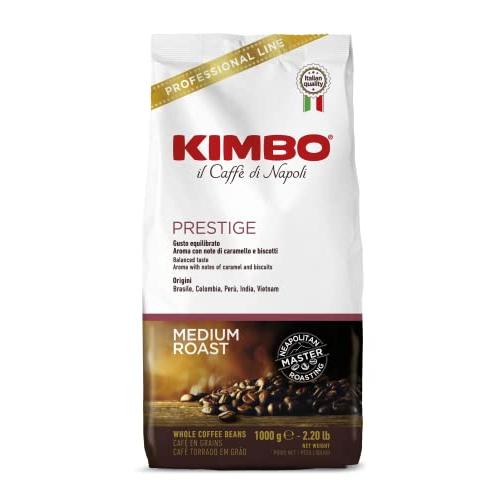 キンボ(KIMBO)コーヒー豆 エスプレッソ イタリア(ミディアムロースト アラビカ70% ロブスタ...