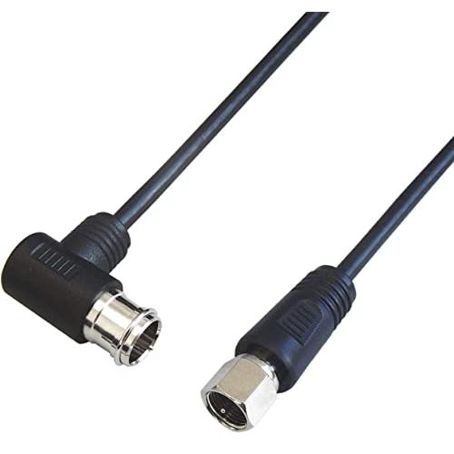 富士パーツ商会 アンテナケーブル 極細 20.0m スリムタイプ L型プラグ-F型コネクタ (ネジ)...