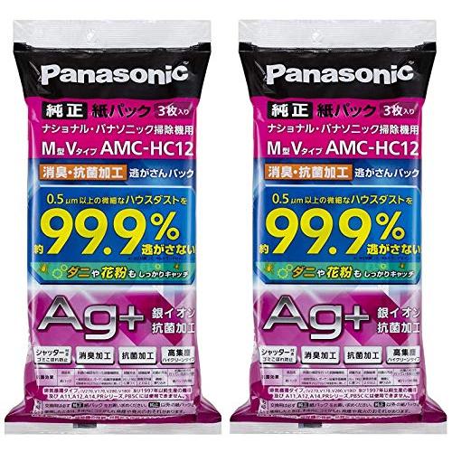 まとめ買いセットパナソニック 交換用逃がさんパック 消臭・抗菌加工 M型Vタイプ 6枚入り AMC-...