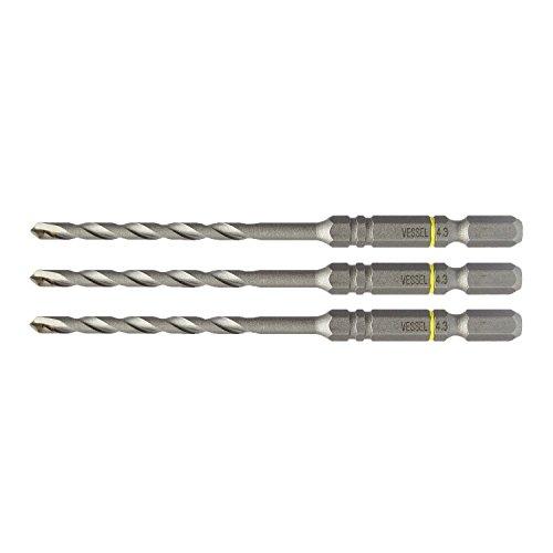 ベッセル(VESSEL) コンクリート ドリルビットセット クッションドリル 4.3mm 3本入 A...