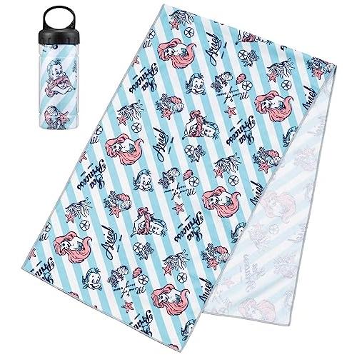 スケーター(Skater) 冷却タオル 接触冷感 ケース付き ディズニー アリエル 23 30×10...