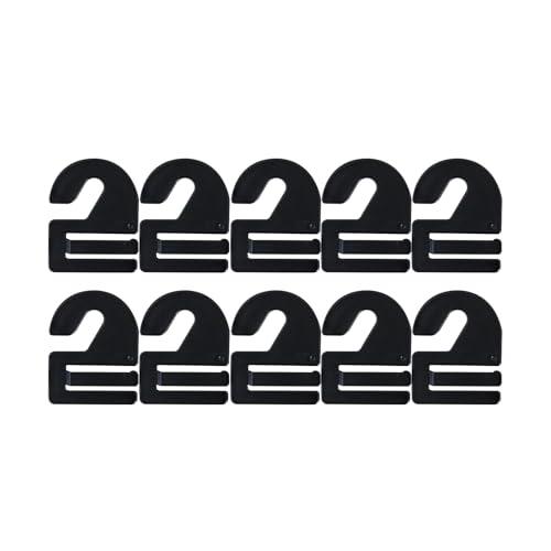 シンコハンガー(Shinkohanger) F-FITネクタイフック10枚入 ブラック 日本製 衣類...