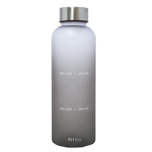 ウォーターボトル 水筒 0.5リットル ボトル 500ml タイムマーカー付き BPAフリー 1日2...