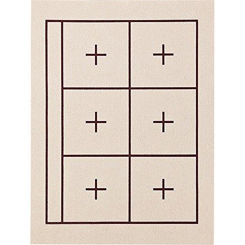 呉竹 書道 下敷き 書道用品 規格判 No12-2 マス目入り ベージュ KA28-208S