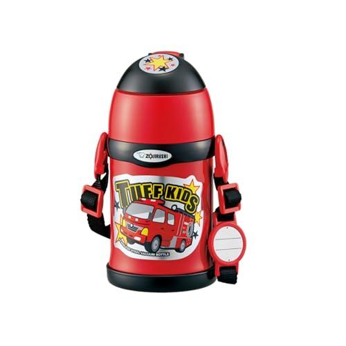 象印マホービン 子ども向け 水筒 450ml 2WAYタイプ ストロー コップ さげひもつき ステン...