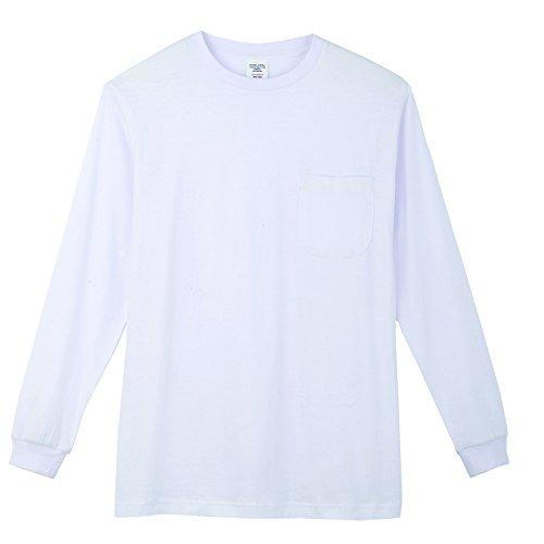 コーコス信岡 3008 長袖Tシャツ ホワイト LL