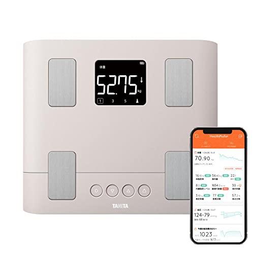 タニタ 体重計 体組成計 スマホ連動 50g単位 バックライト BC-332L PK ピンク 子供の...